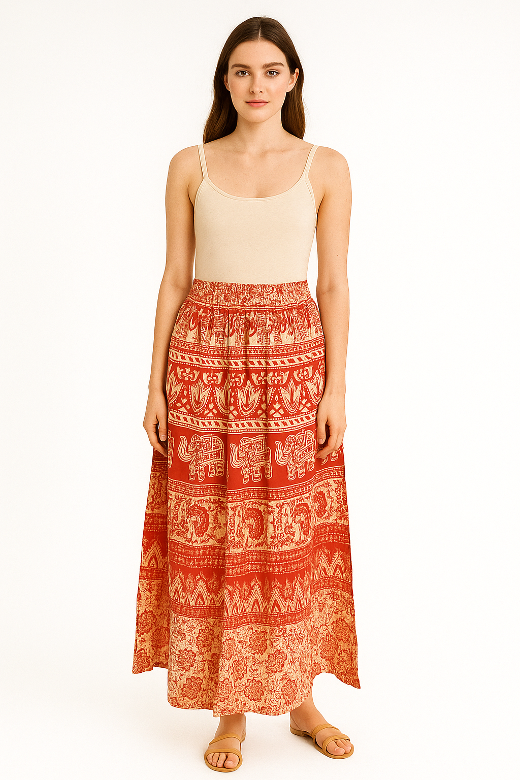 Appywave Jaipuri Women's Cotton Printed Long Skirts