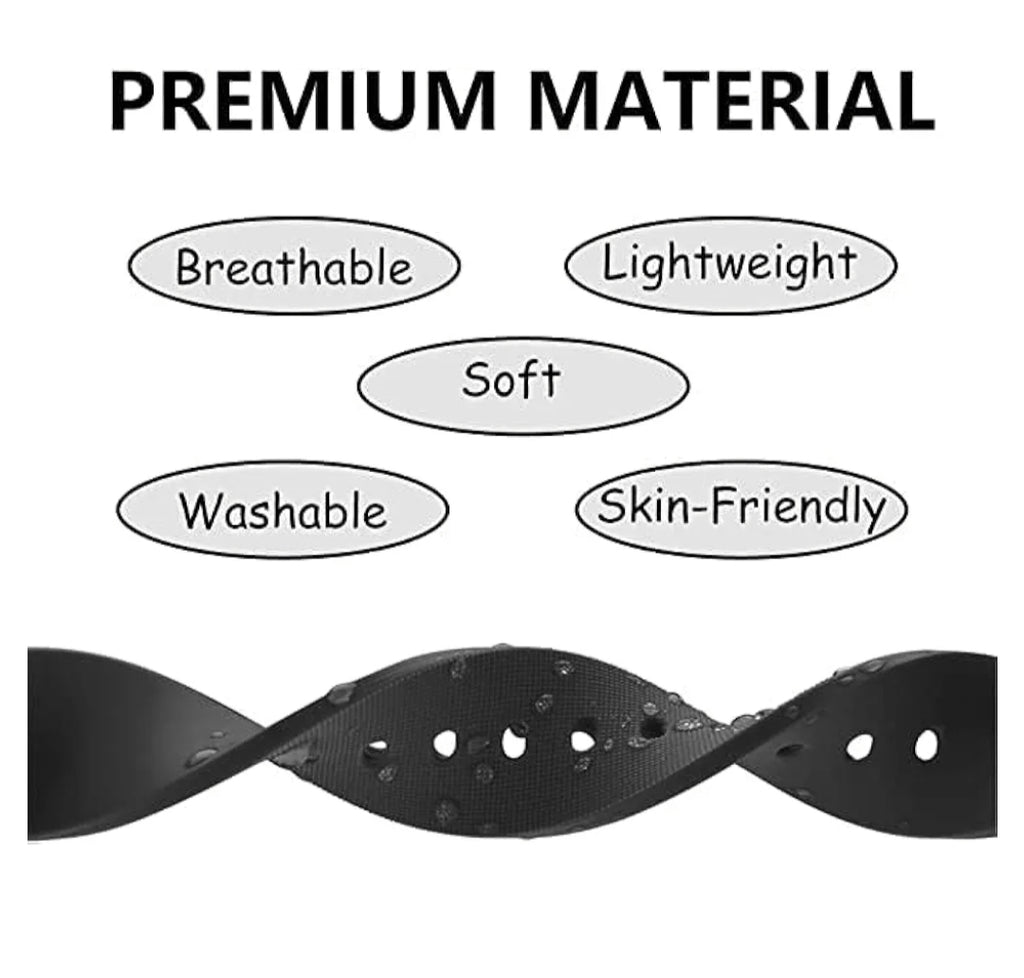 Appywave Silicone 22mm Replacement Watch Strap with Metal Buckle Compatible with all 22mm Smart Watches
