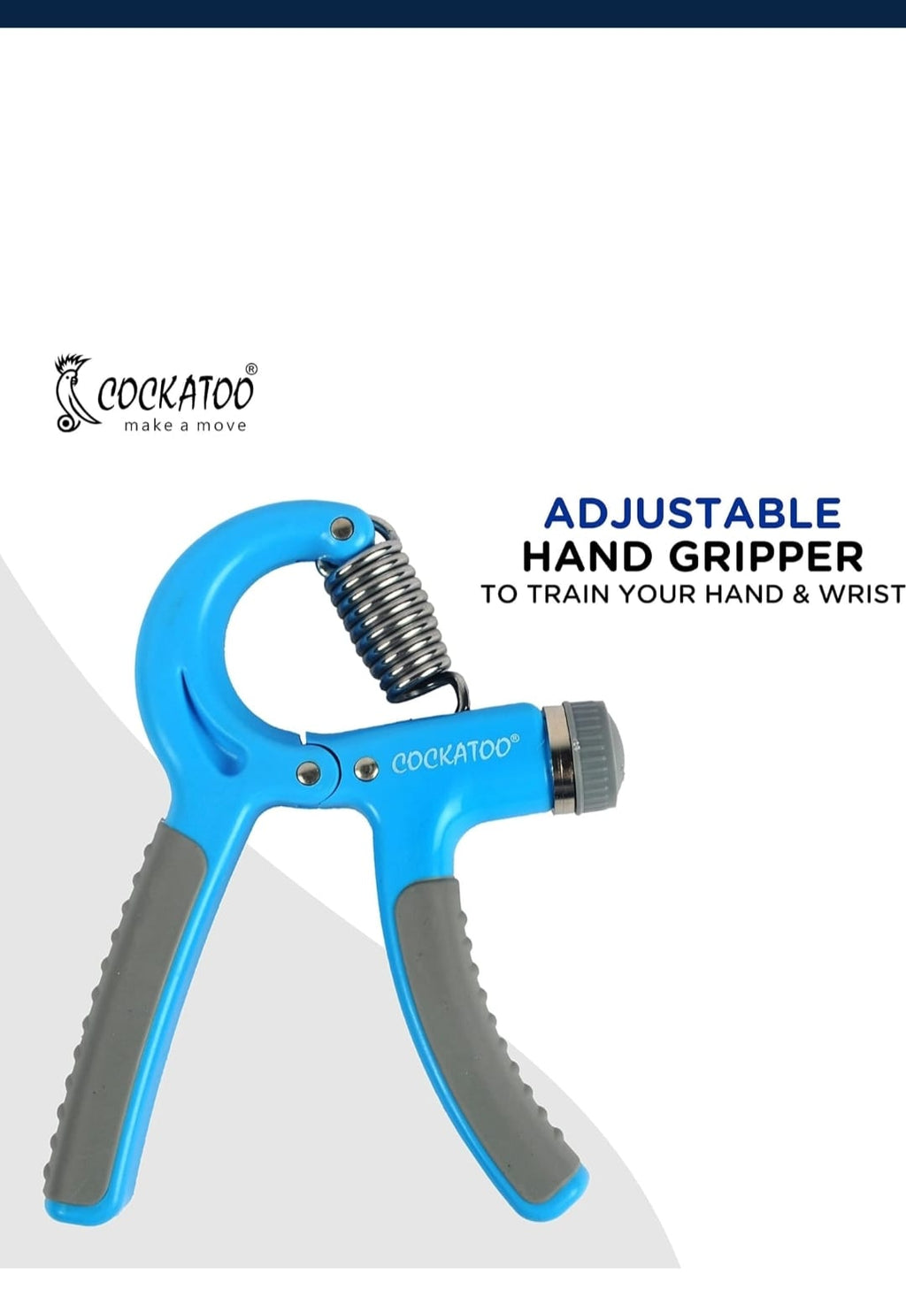 Cockatoo Adjustable Hand Grip| Hand Gripper for Men & Women Hand Grip Strengthener